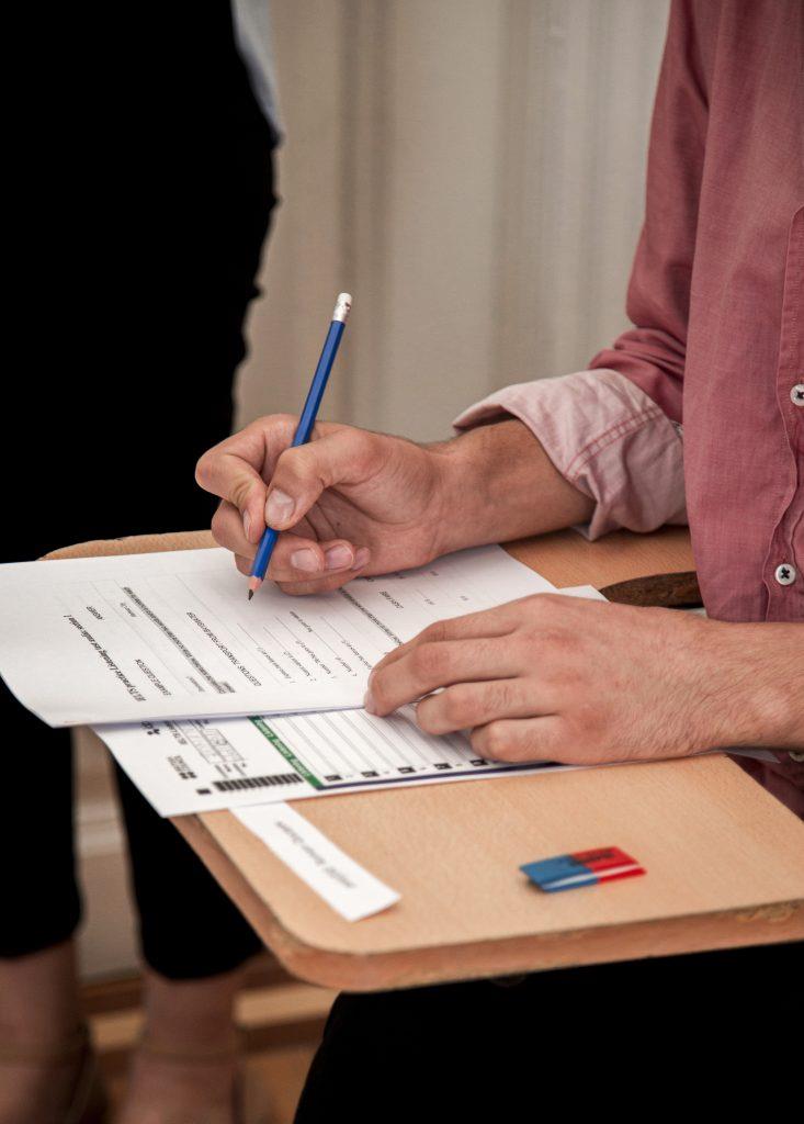 Matura Podstawowa - taking examination job application form filling